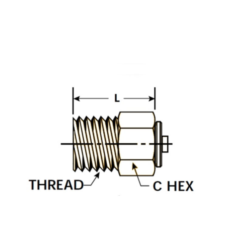 D.O.T push in male connector