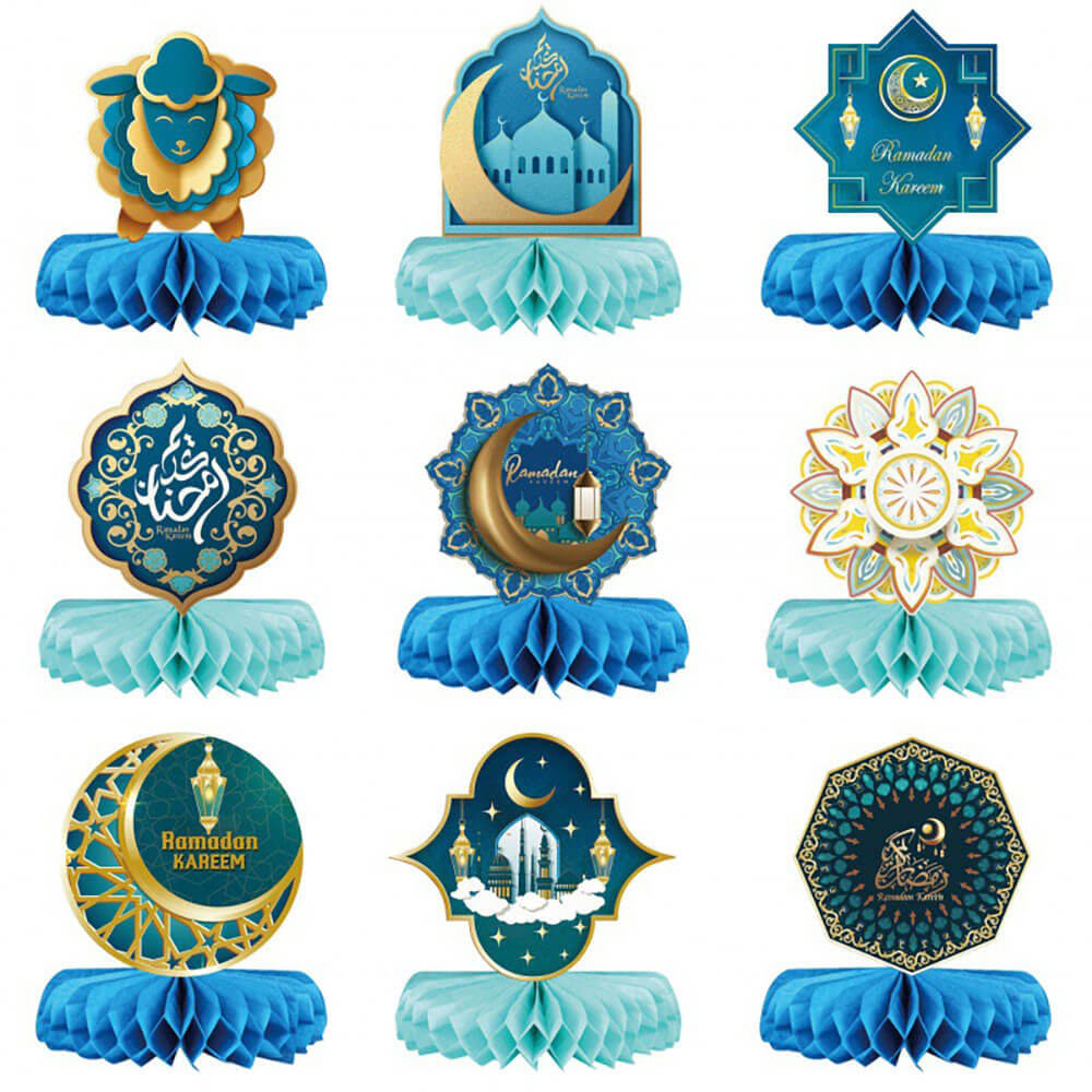 eid honeycomb decorations