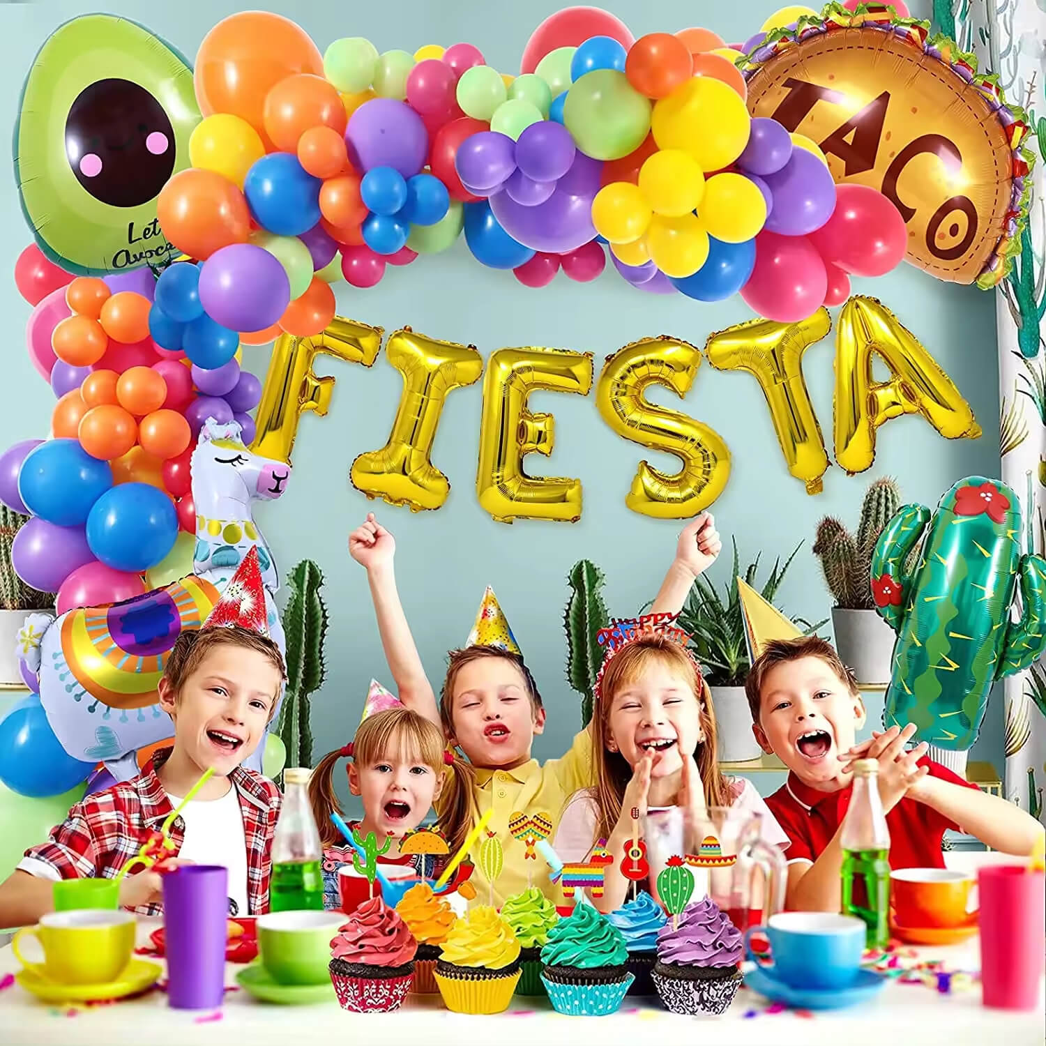Fiesta Balloon Arch Garland