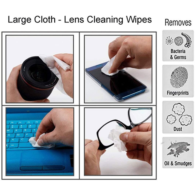Disposable electronic screen wet wipes