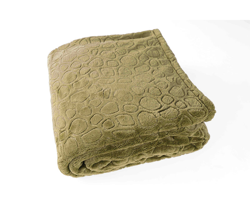 Grouper embossed flannel single layer blanket 1030220