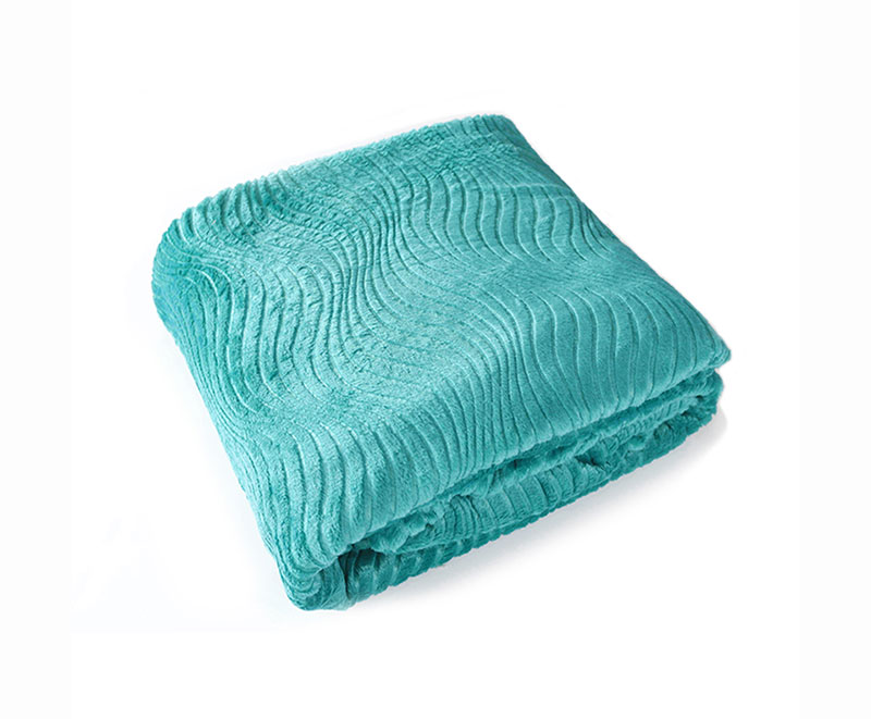 Solid color single layer flannel blanket 1030229