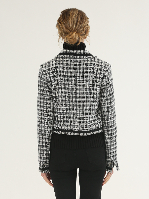 Fashion Plaid Short Jacket