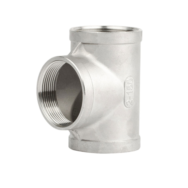 Female internal thread tee pipe fittings stainless steel valve pipe