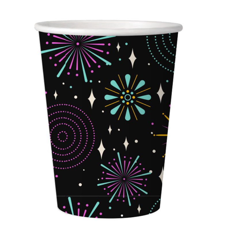 Fireworks new year paper cup HNY00008