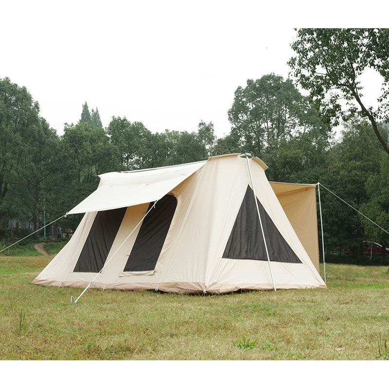 Flex bow canvas tent with double door glam camp