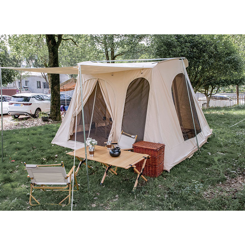 Flex bow canvas tent deluxe glam camp