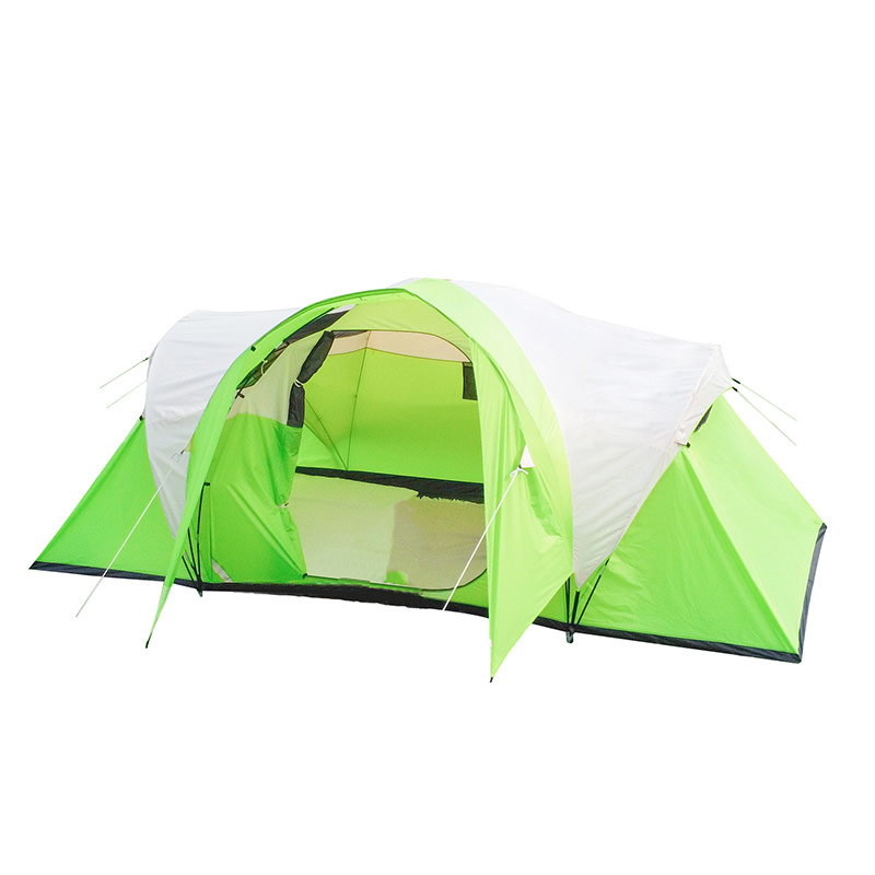 Fluorescent green tunnel tent