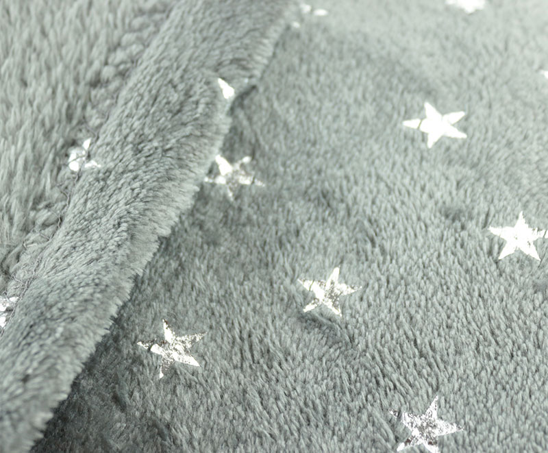 Star bronzing print flannel blanket 1030819