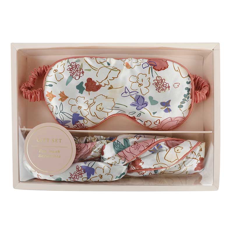 Sleep mask and scrunchie Gift Set