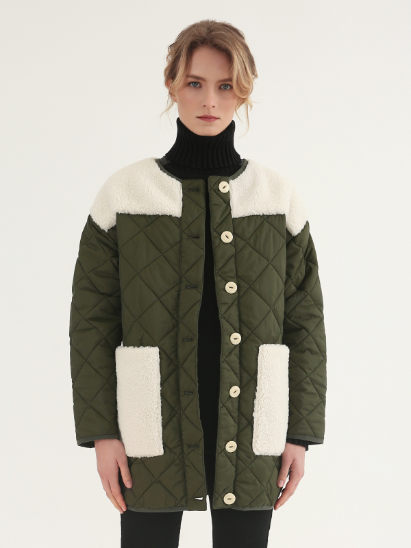 Green Padded Coat