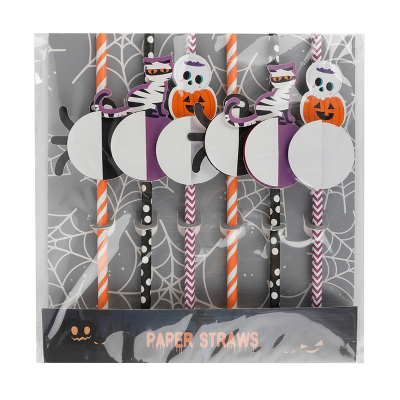 Halloween paper straws HA023