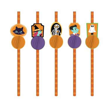 Halloween Honeycomb Ball Paper Straw HHW038