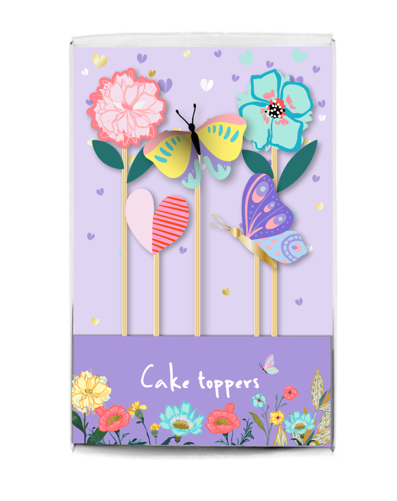 Butterfly flower love cupcake kits HM017