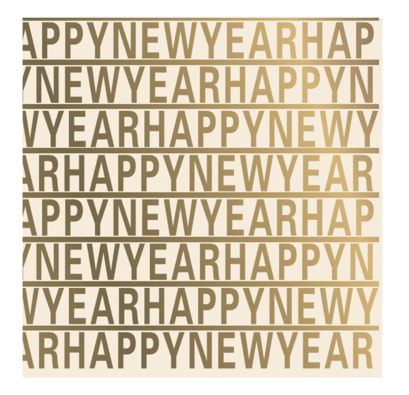 Letters paper napkin HNY00016