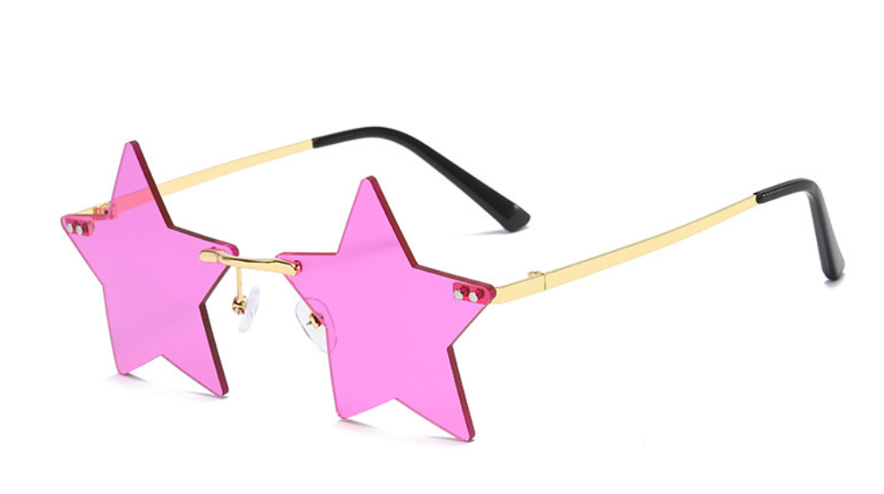 Personalized frameless colorful special-shaped sunglasses HNY00046