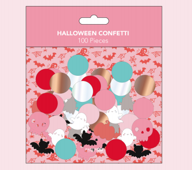 Halloween Skull Bat Ghost Pumpkin Pattern Confetti Set HW-020