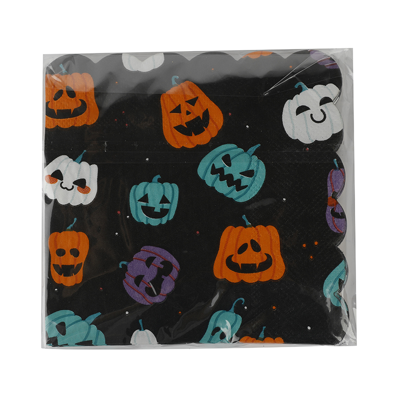 Halloween scary pumpkin napkins HA009