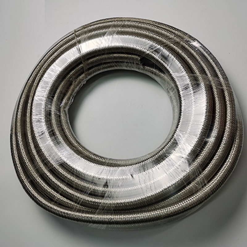 High pressure explosion- stainless steel wire braided flexible plumbing hose with connector