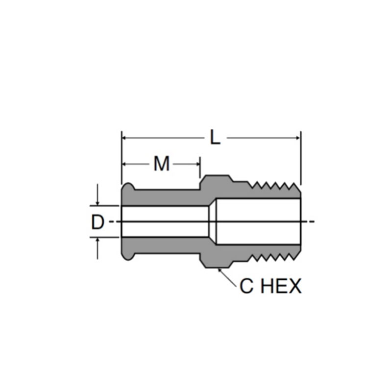 Hose brab & polyethylene tubing beaded hose barb to male pipe