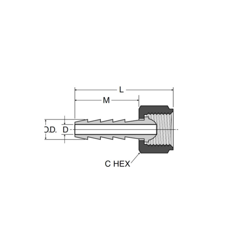 Hose brab & polyethylene tubing hose bard to swivel female ball-end