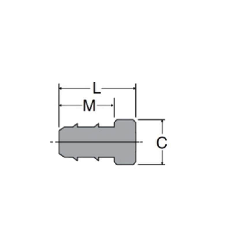 Hose brab & polyethylene tubing plug