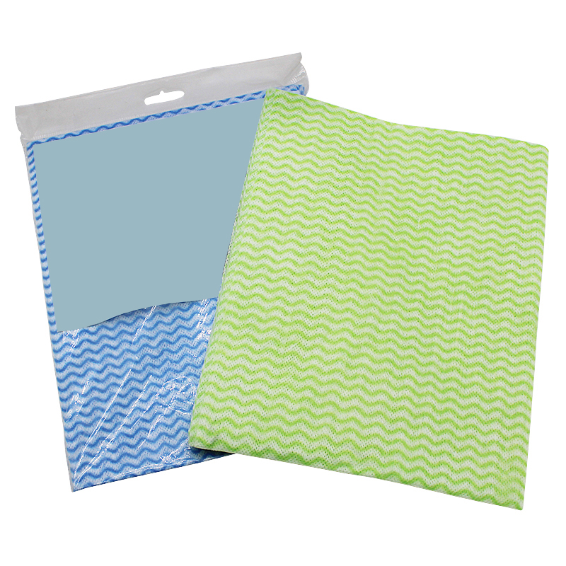 Customizable solid color corrugated kitchen cleaning cloth