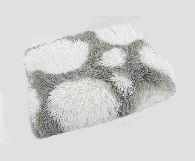 Schnauzer animal decor PV plush with fleece blanket 1010311