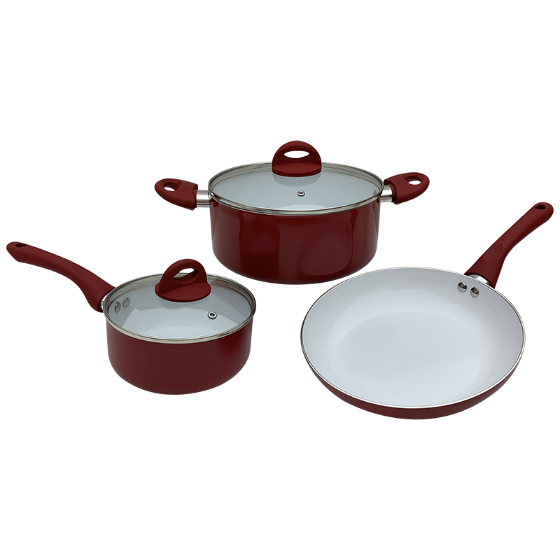 IW-PN5124 Pressed Aluminun cookware frypan saucepan casserole wok