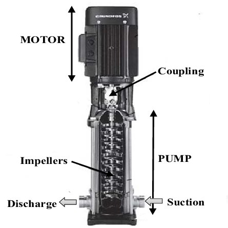 Internal Structure of Vertical Multistage Centrifugal Pump