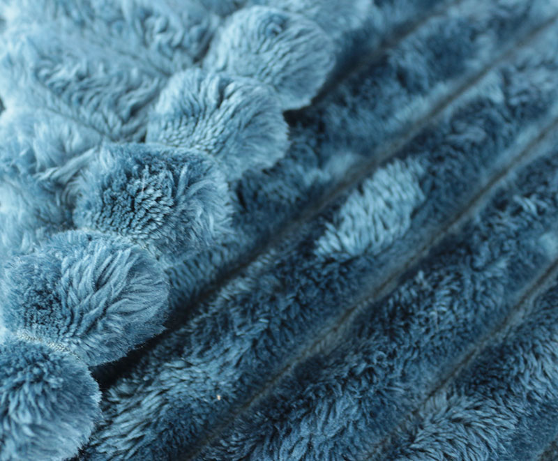 Fluffy warm jacquard flannel blanket 28