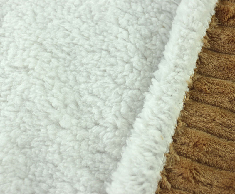 127*152cm or custom jacquard flannel with sherpa blanket 02