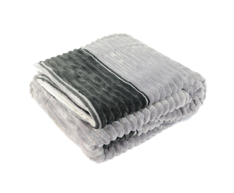 Jacquard flannel with two tone sherpa blanket 18