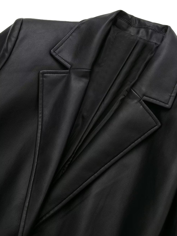 Leather Coat Steven Meisel FM4984