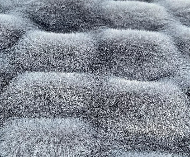 Luxurious and comfortable custom rabbit fur double layer blanket