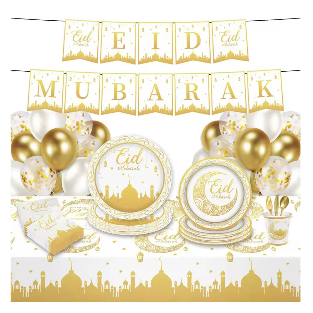 Eid Mubarak Party Tableware Sets