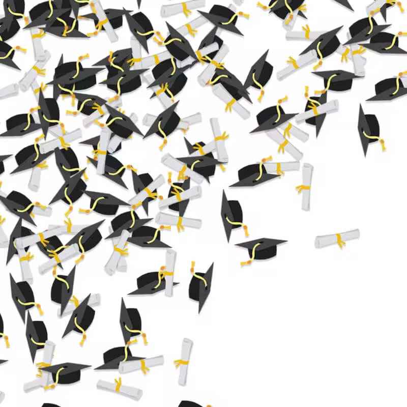 Graduation Hat Confetti