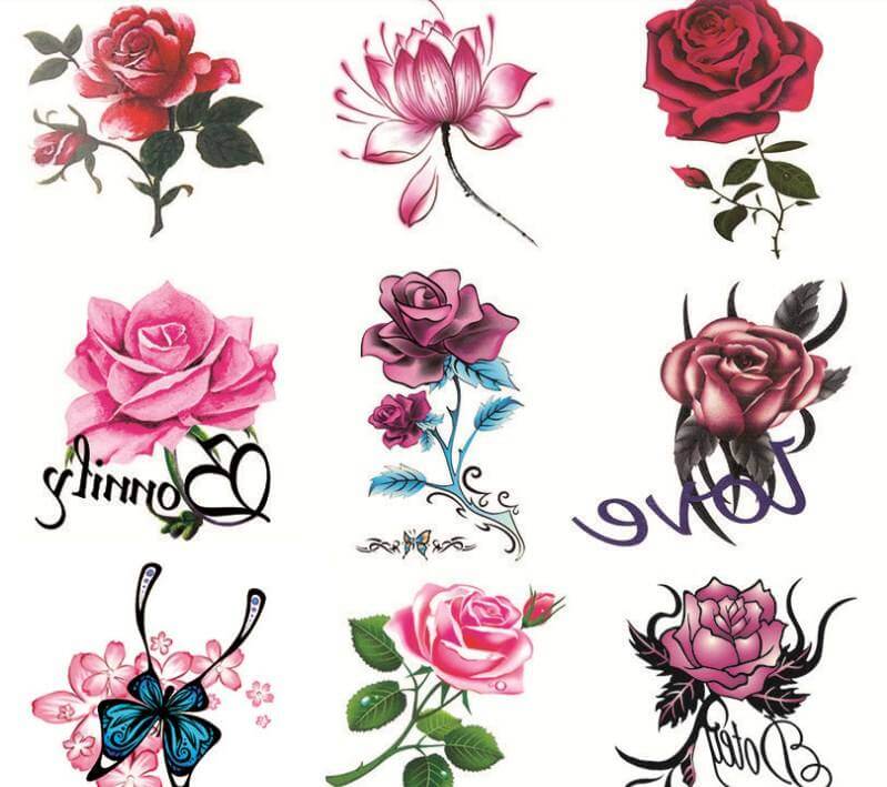 Flower Temporary Tattoos