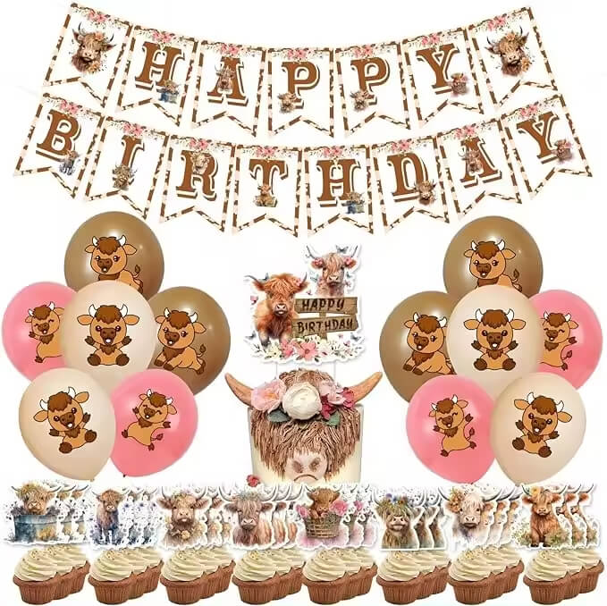 Cow Themed Birthday Party Decorations