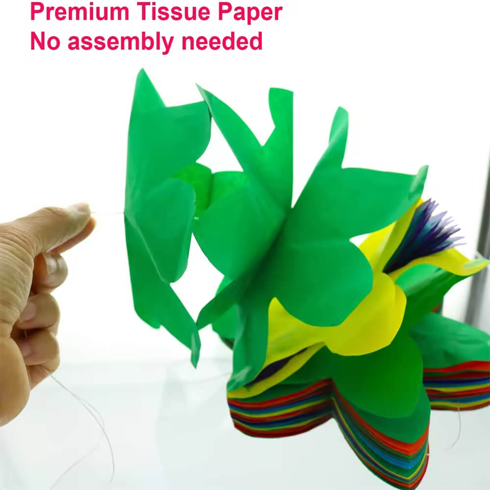 Tissue Paper Flower Garland