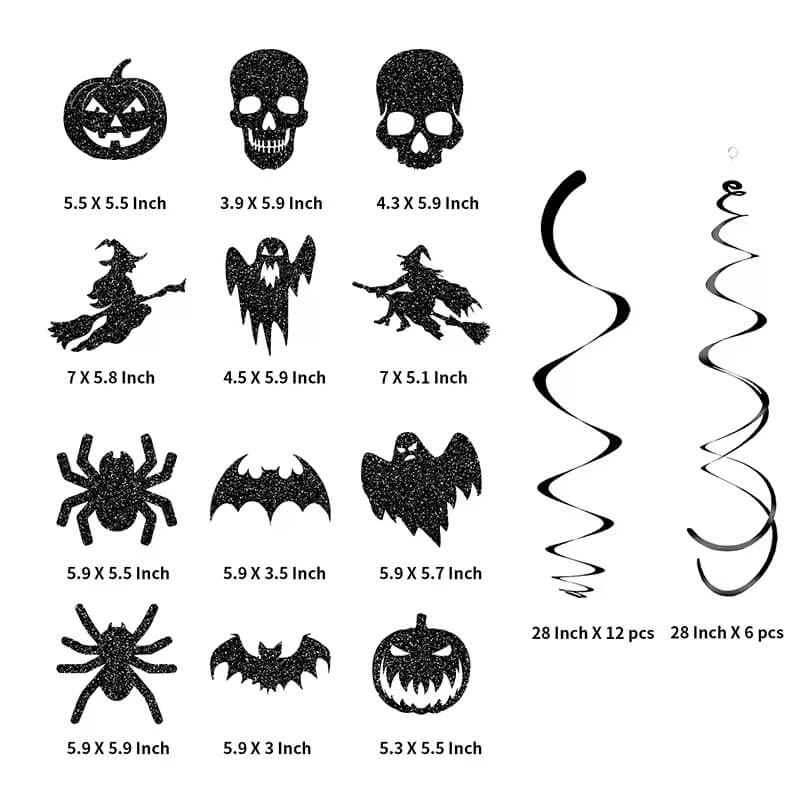 Halloween Paper Swirls