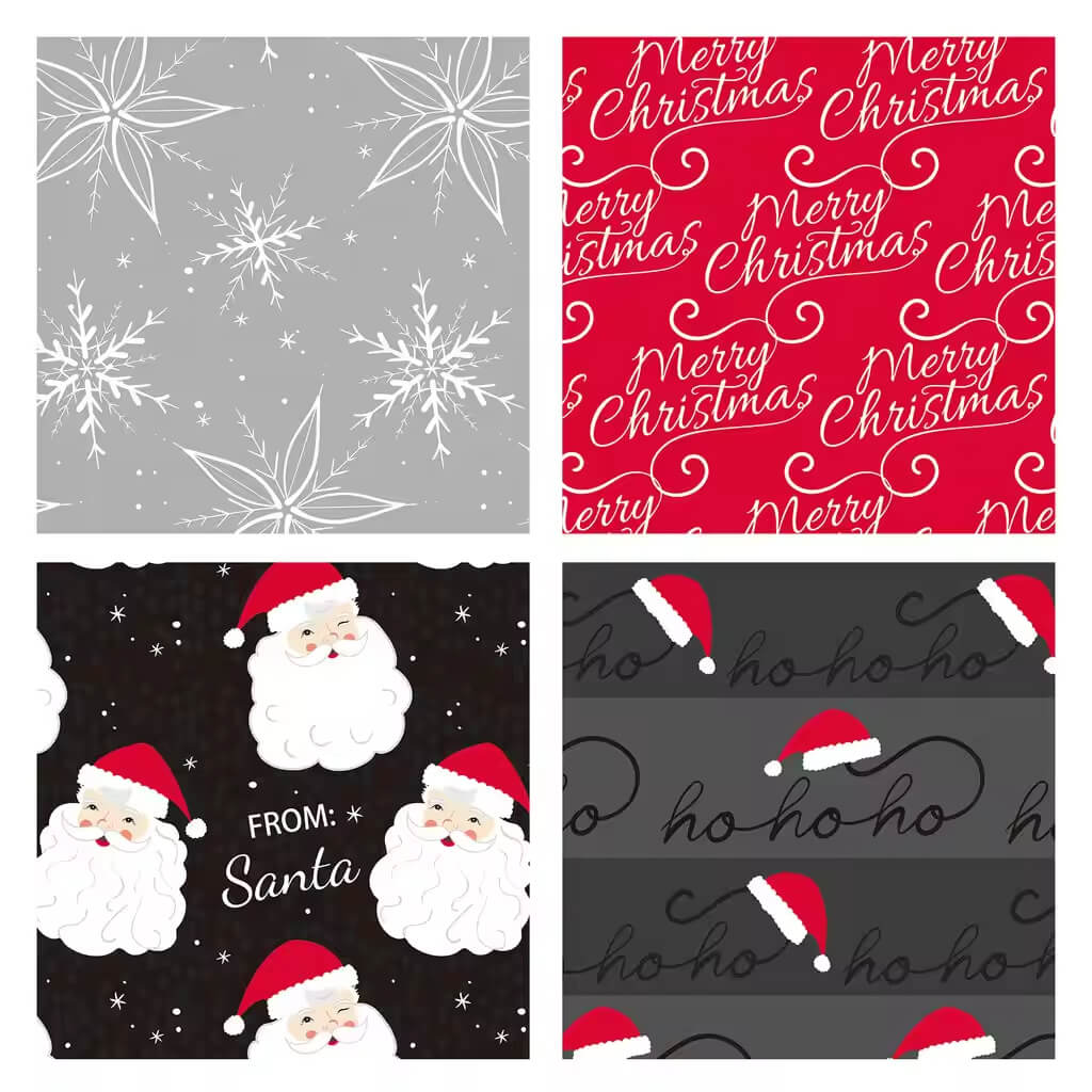black gift wrapping paper