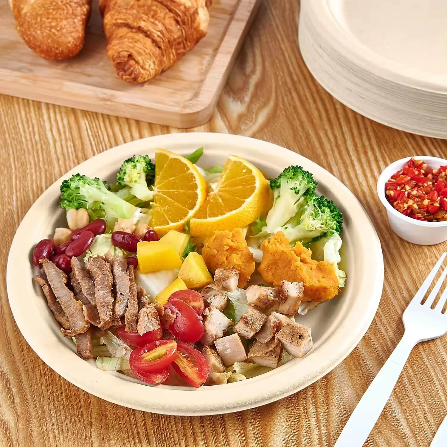 compostable paper plates