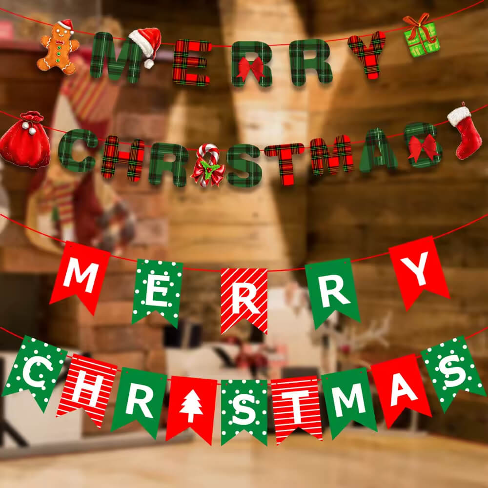 Merry Christmas Hanging Banner