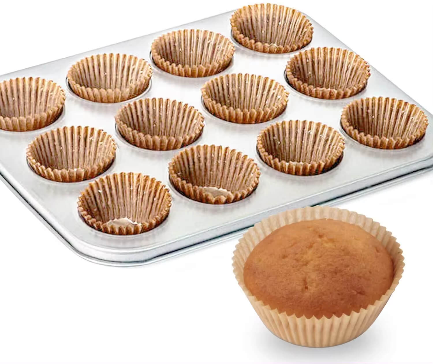 Brown Cupcake Liners 