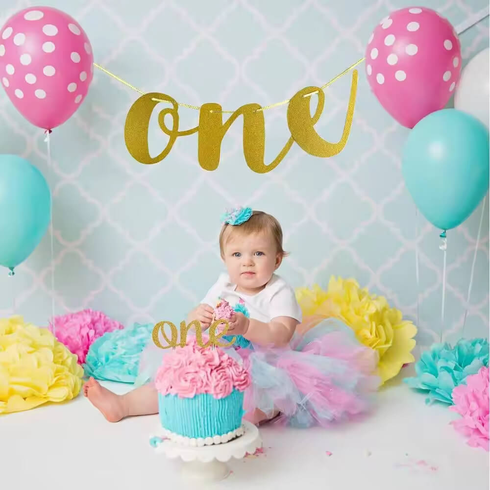 High Chair Banner For First Birthday