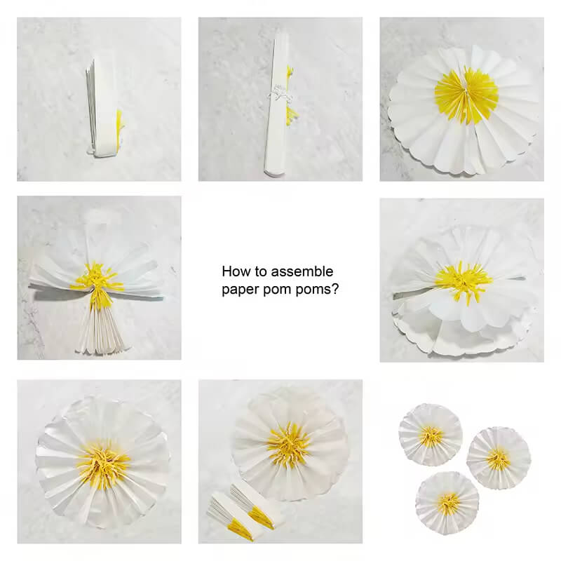 white paper flowers