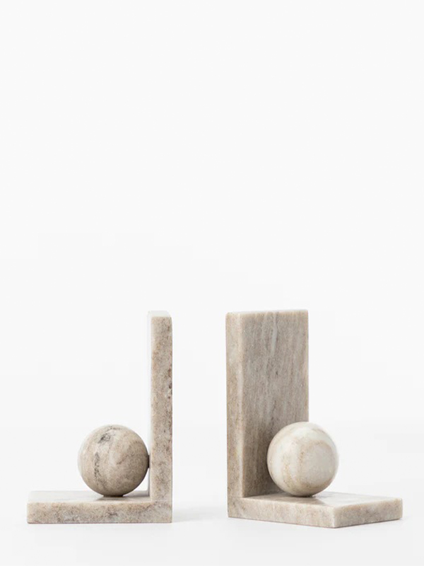 Marble bookends (set of 2)