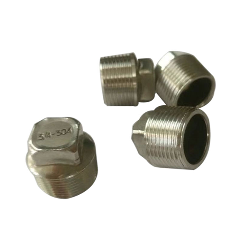 Metal straight stainless steel outer square plug