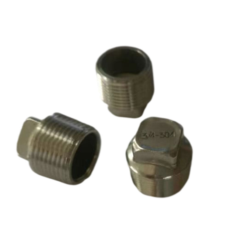 Metal straight stainless steel outer square plug